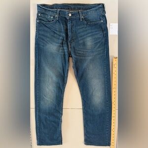 Mens Levis 513 Straight Jeans Size 36x32 Classic Blue Denim